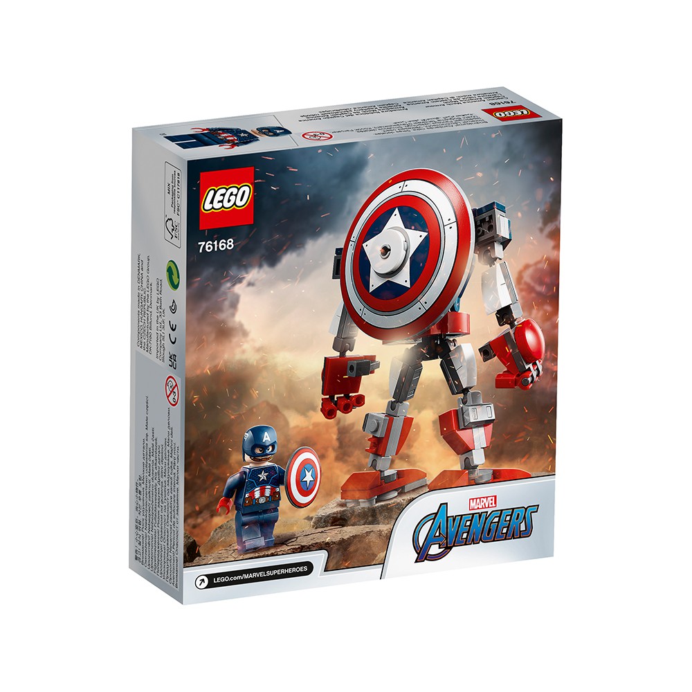 LEGO SUPERHEROES 76168 Chiến Giáp Captain America ( 121 Chi tiết)