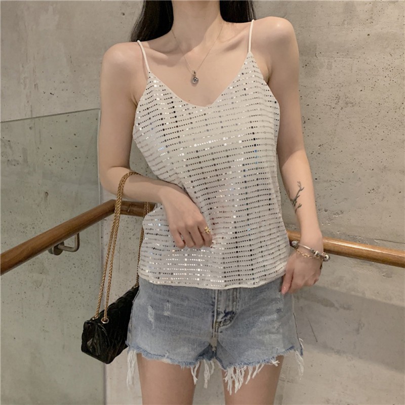 Áo Nữ Không Tay Cổ Chữ V Thời Trang Quyến Rũ | BigBuy360 - bigbuy360.vn