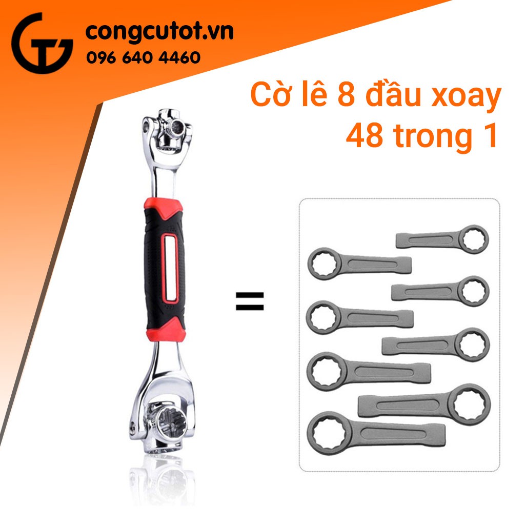 Cờ lê 8 đầu xoay 48 in 1