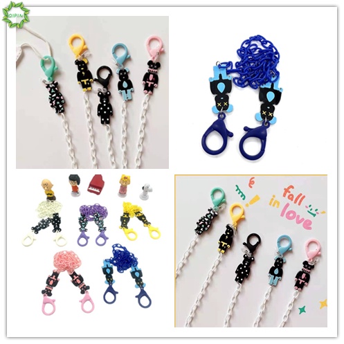 Dây đeo kính chống thất lạc hình gấu dễ thương bằng acrylic 50cm