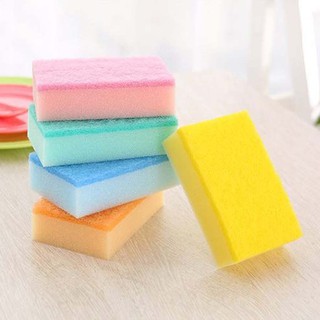 Set 5 miếng xốp rửa bát 1 mặt ráp (made in Japan)
