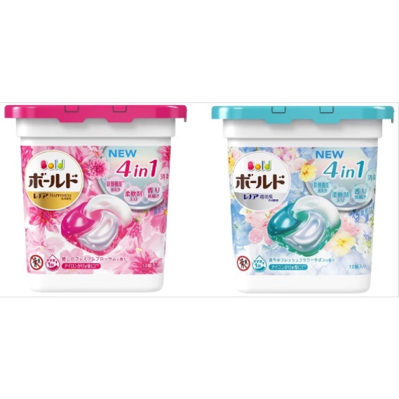 Viên Giặt Xả Gelball Bold 4D P&G?Bổ Sung Trắng Sáng💓Mềm Vải💓Nước Giặt Nhật