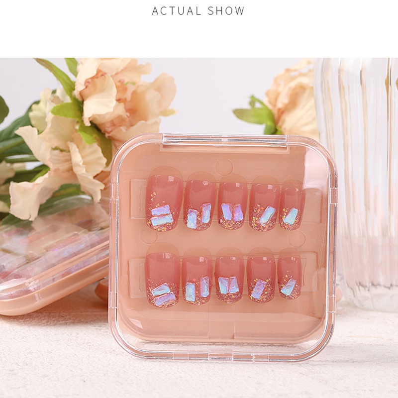 Hộp đựng móng tay giả UR SUGAR bằng nhựa trong suốt tiện lợi