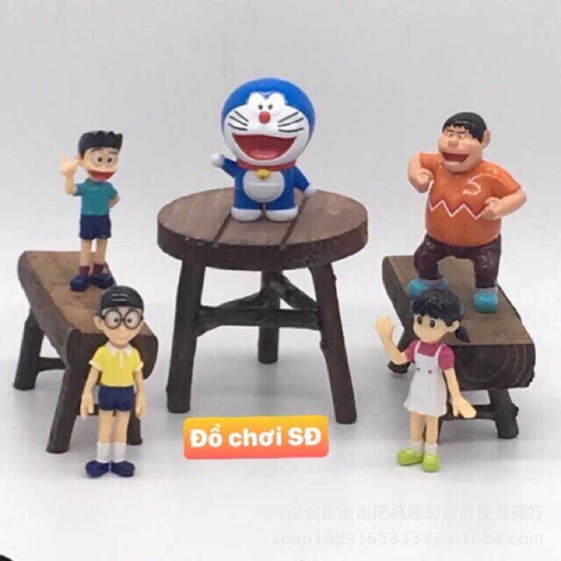 Mô hình doremon - bộ 5 con