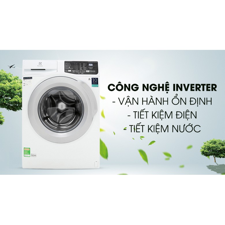 Máy giặt Electrolux Inverter 8kg EWF8025CQWA (Hàng chính hãng)