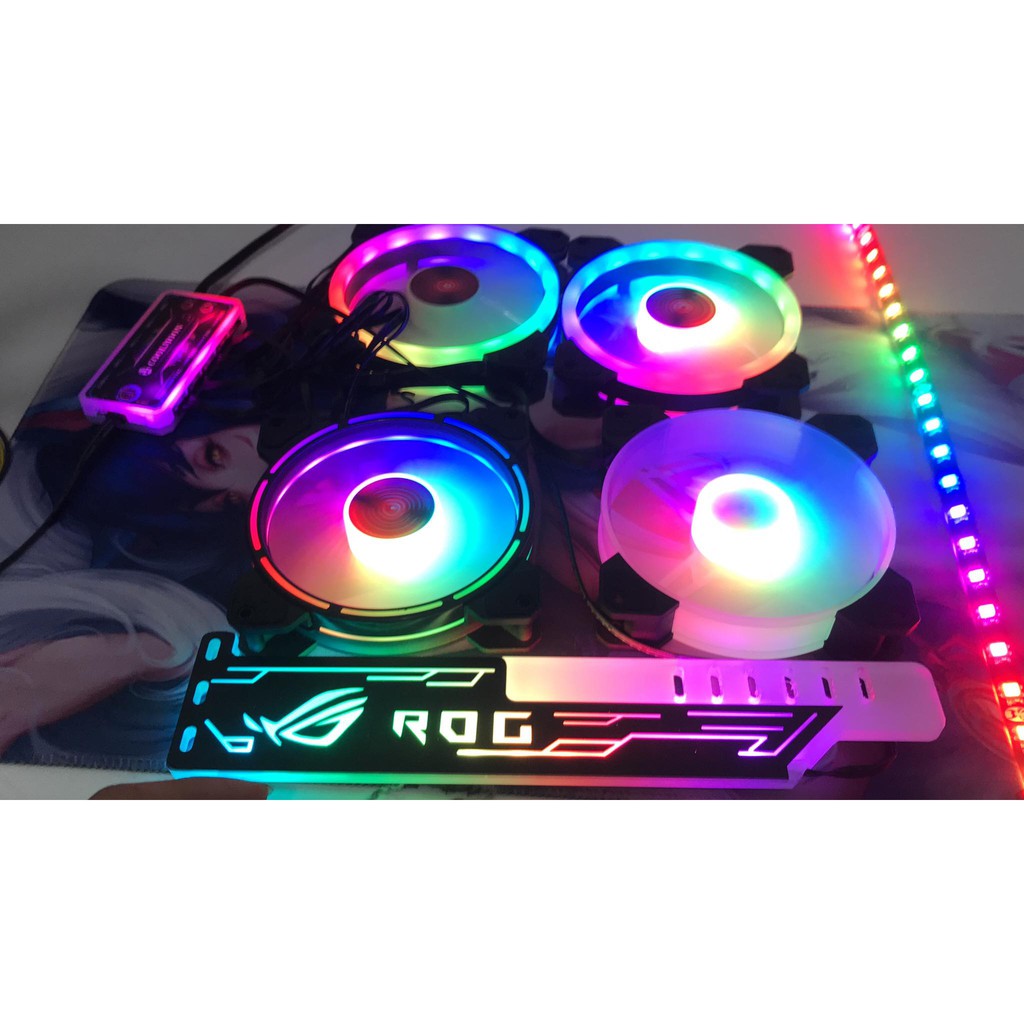 Giá Đỡ VGA RGB Đồng Bộ Hub CoolMoon 16 Triệu Màu 366 Hiệu Ứng | BigBuy360 - bigbuy360.vn