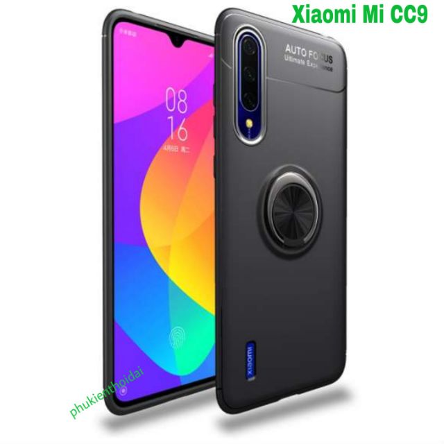 Ốp lưng Xiaomi Mi CC9 FREESHIP Từ 50k chống sốc giá đỡ kiêm nhẫn hút ô tô hiệu Auto Focus cao cấp