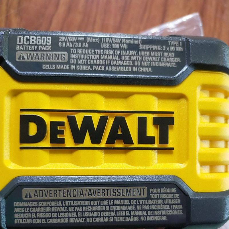 pin Dewalt 60 v9a