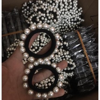 [SALE!!!] Dây buộc tóc đính hạt trai