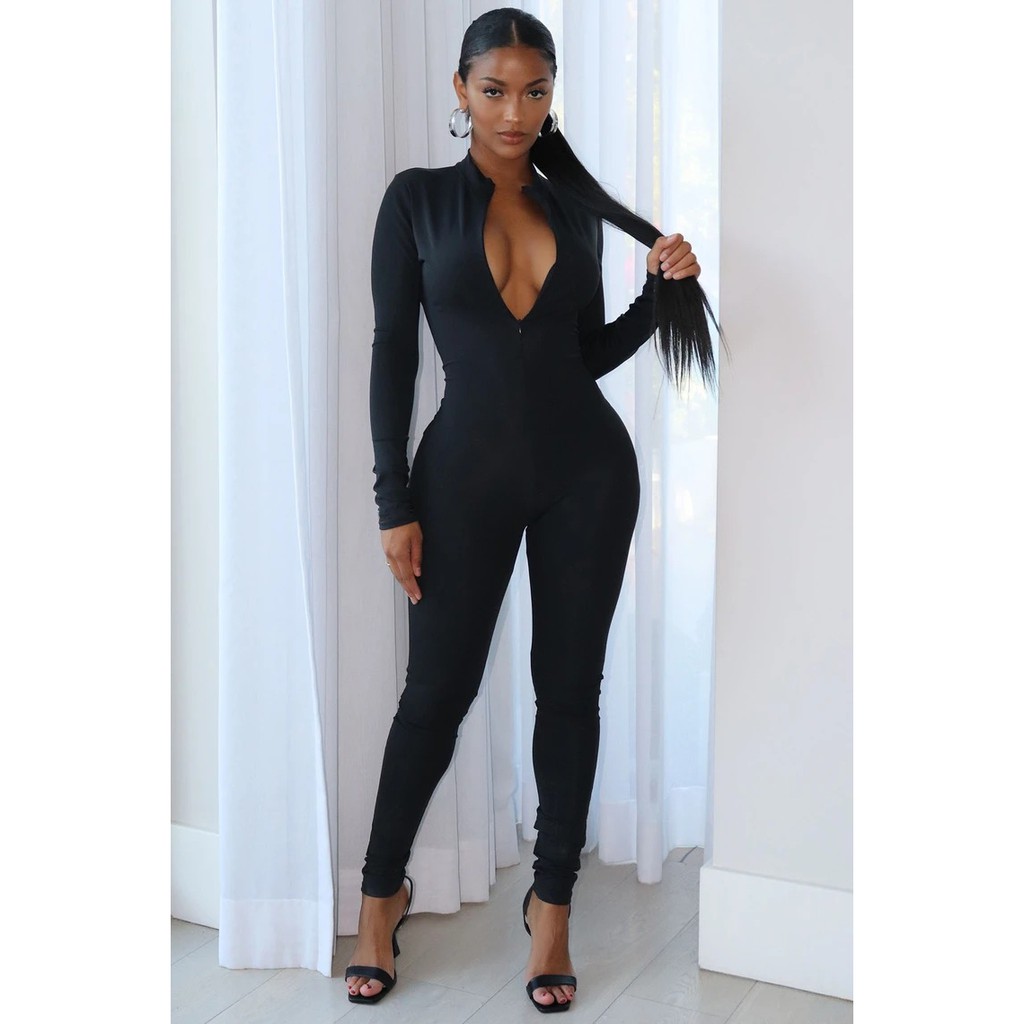 Áo Liền Quần Khóa Kéo Thời Trang Dành Cho Nữ J0P