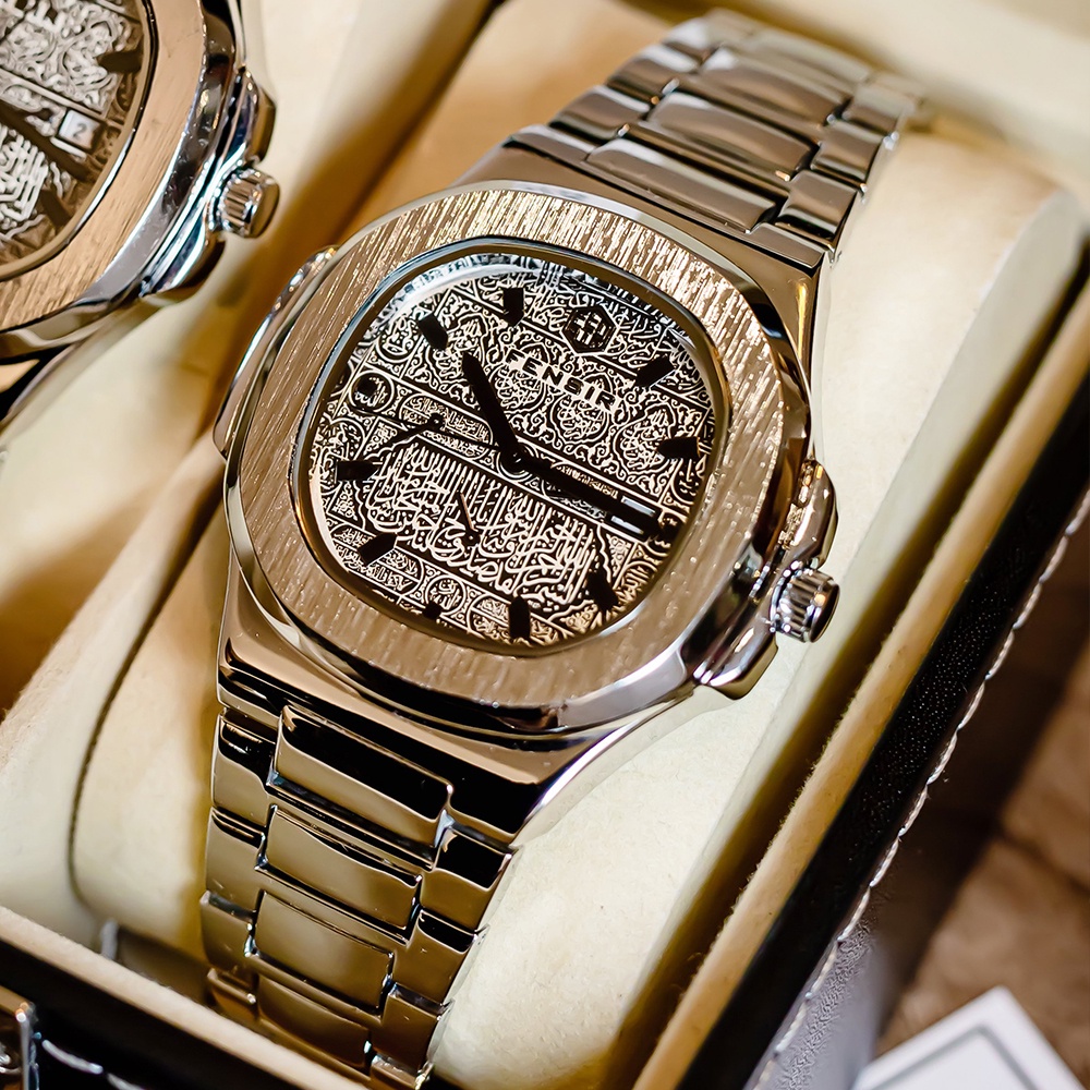 Đồng hồ nam chính hãng đẹp dây thép cao cấp mặt vuông thời trang họa tiết cổ điển chống nước Rozida'1 DH16 | BigBuy360 - bigbuy360.vn