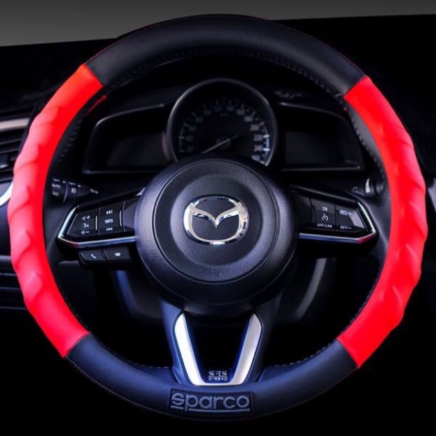 Bọc vô lăng sparco - size 38 phù hợp mọi dòng xe - bọc vô lăng spaco carbon dáng thể thao