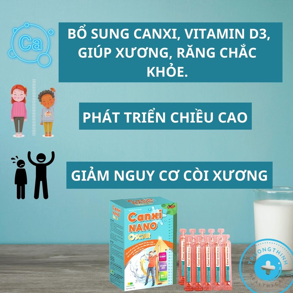 CANXI NANO OSCAR - CÔNG THỨC VÀNG GIÚP TRẺ TĂNG CHIỀU CAO VƯỢT TRỘI