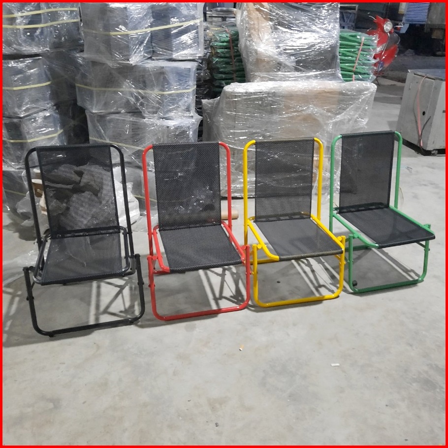 Ghế xếp cà phê khung sắt sơn tĩnh điện