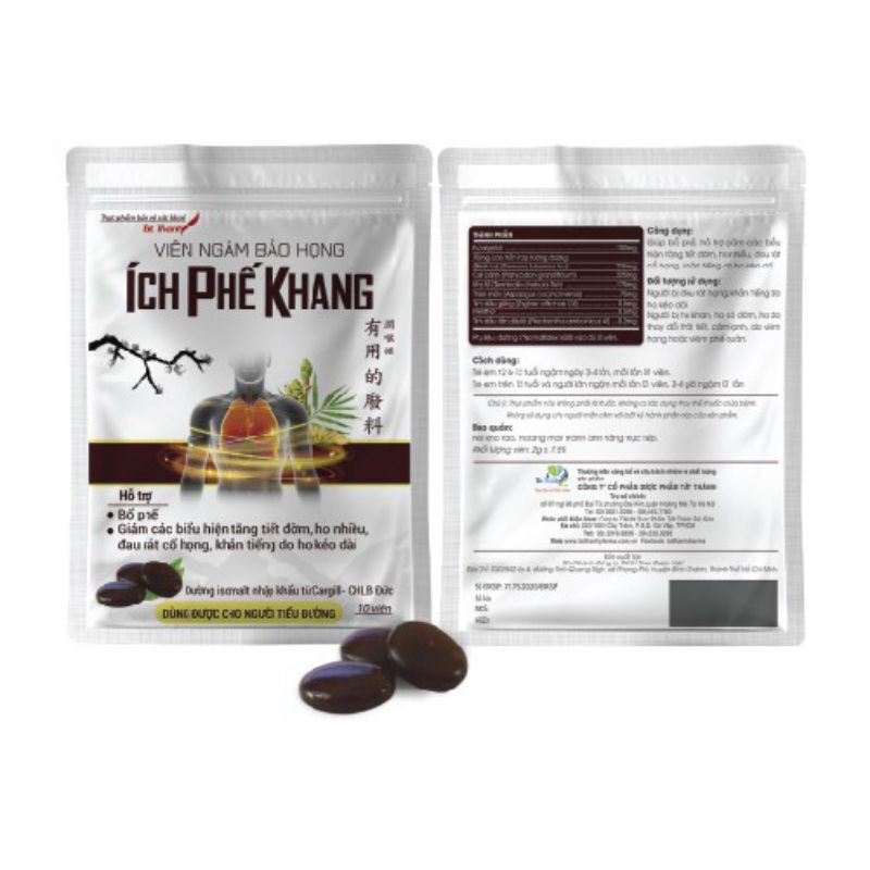 ✔️️️️Viên Ngậm Ho ÍCh Phế Khang