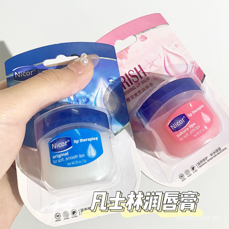 Son Dưỡng Vaseline Hiệu Nicor Không Màu Dưỡng Ẩm Chống Khô Môi