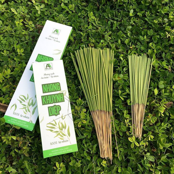 Nhang sạch Hộp 200 cây Nhang thảo mộc tự nhiên 100% không hóa chất, an toàn cho sức khỏe, hương Khuynh Diệp, hương Quế