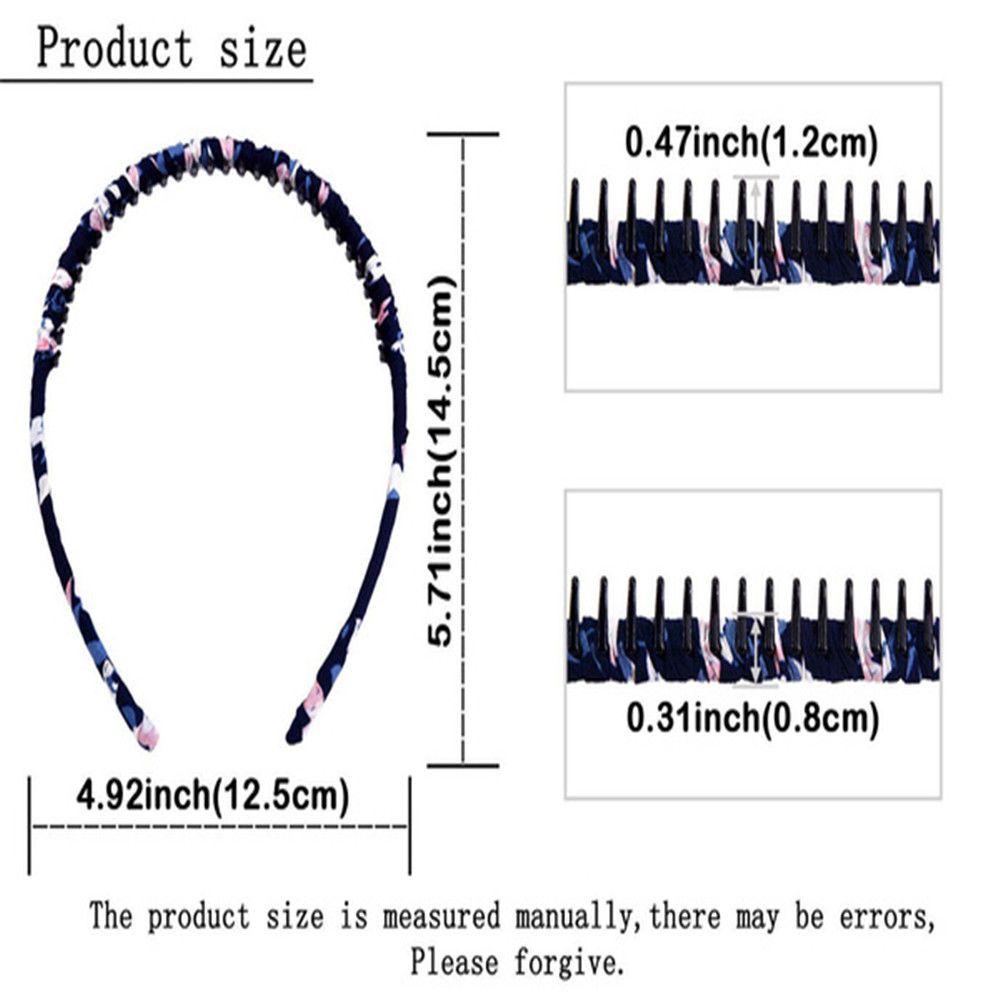 Lược Cài Tóc Chống Trượt Có Răng Thời Trang