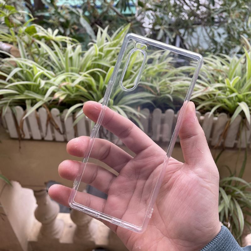 Ốp lưng silicon Gor cho Sony Xperia 5 siêu mỏng, có gờ cao bảo vệ camera