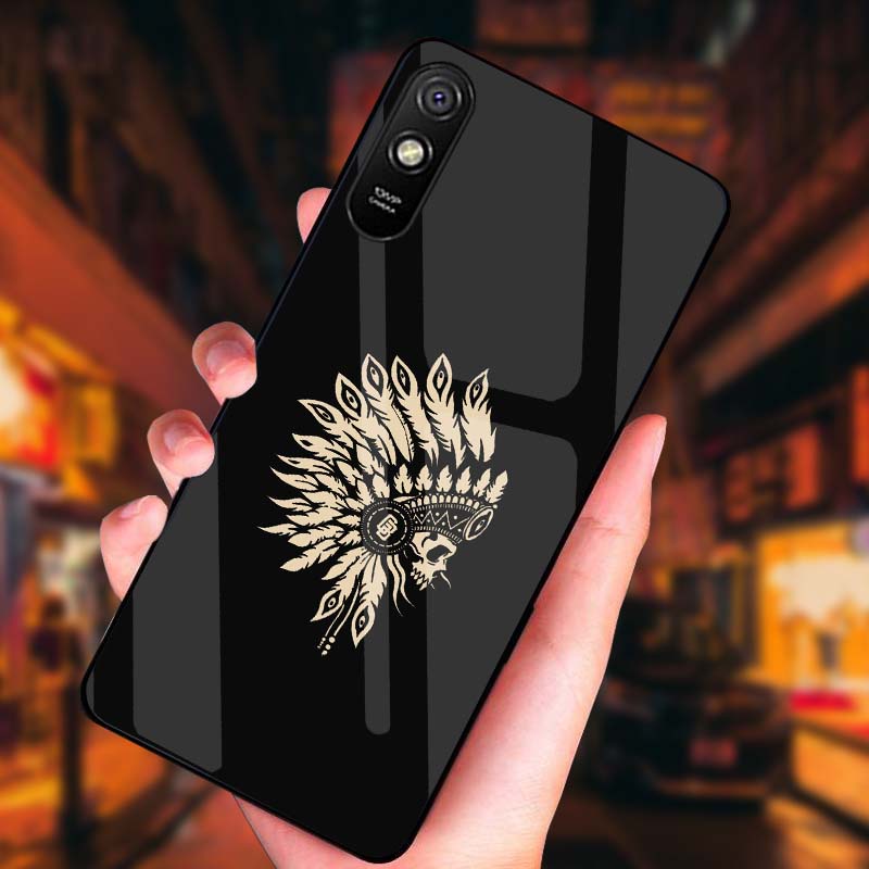 Ốp Lưng XIAOMI Redmi 9A Mặt kính cường lực Cao Cấp, Sang Trọng thiết kế Độc Quyền