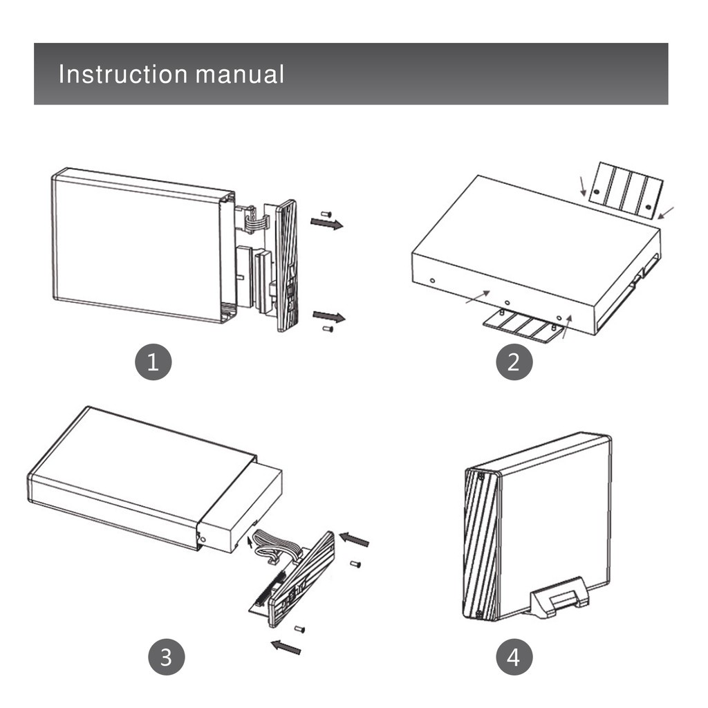 WAVLINK Hard Drive Disk Enclosure USB 3.0 to SATA External Case (3.5&quot;)
