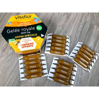 Sữa ong chúa Vitaflor Gelee Royale Bio 1500mg hộp 20 ống