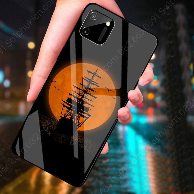 Ốp kính REALME C11 C11 2021 C21Y C20 mặt lưng ép kính chống bể nhiều mẫu đẹp