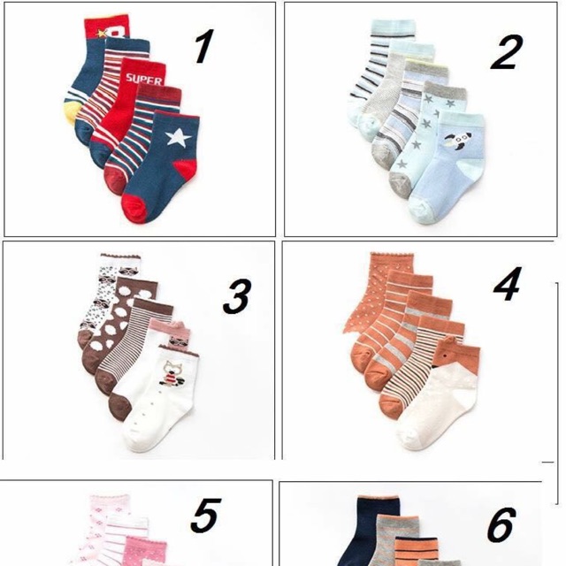 Combo tất trẻ em