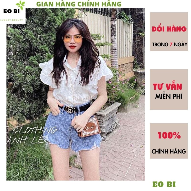 Áo sơ mi cánh tiên kiểu dáng hàn quốc ulzzang tiểu thư bánh bèo dễ thương, áo kiểu nữ - EOBISHOP