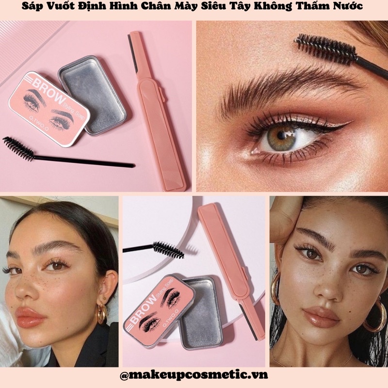 Sáp Vuốt Định Hình Chân Mày Trong Suốt Siêu Tây Chống Thấm Nước 🎁 Tặng Cọ & Dao Cạo 🎁