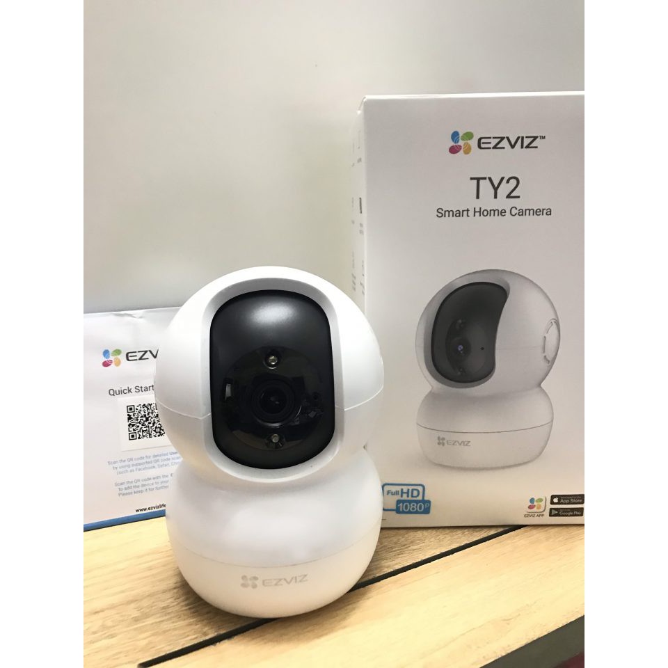 CHÍNH HÃNH -Camera IP Wifi Ezviz TY2 Quét 360 Độ Hồng Ngoại Đêm Lên Đến 10M Đàm Thoại Hai Chiều Theo Dõi Chuyển Động