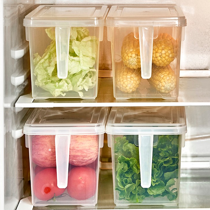 Hộp Bảo Quản Đựng Thực Phẩm Để Tủ Lạnh Nhựa Trong Suốt Hình Chữ Nhật  - IKEA Có Nắp Đậy