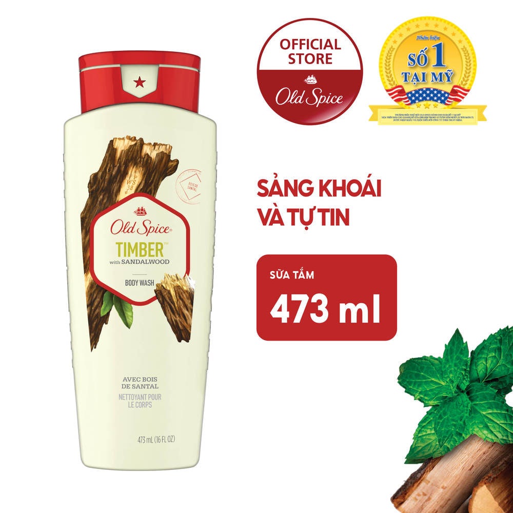 Gel tắm Old Spice nhiều mùi hương 473ml