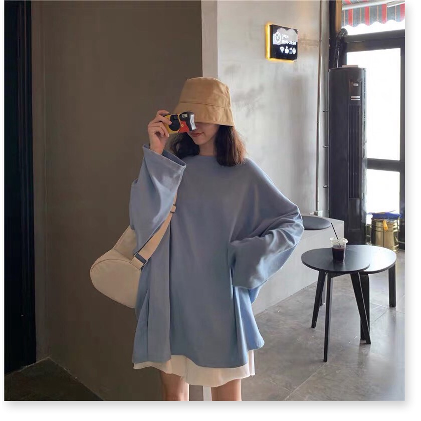[Freeship] Áo thun nam nữ form rộng tay dài giả sweter form rộng giá rẻ thời trang nữ 4young | BigBuy360 - bigbuy360.vn