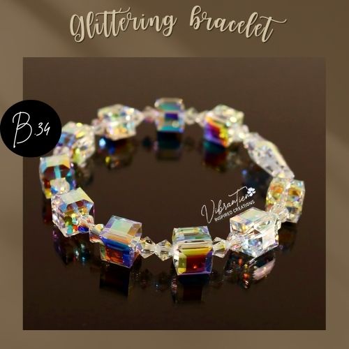 [Mã SKAMLTSM9 giảm 10% đơn 99K] Vòng tay pha lê Swarovski B.34