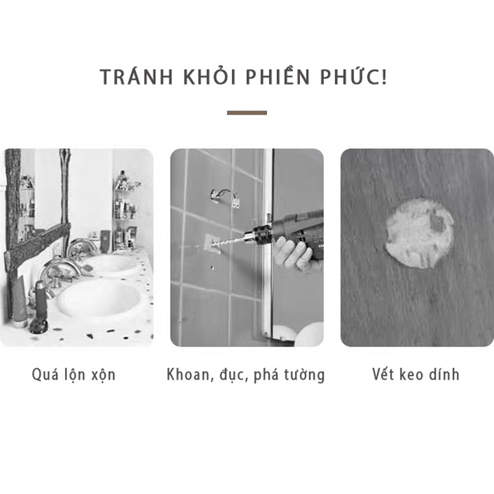 Kệ đựng xà phòng nhà tắm kèm miếng dán siêu chắc không cần khoan đục, kệ để xà phòng tiện ích FAMAHA