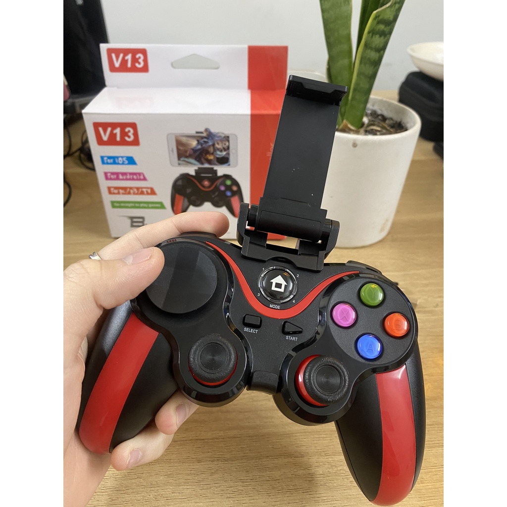 Tại Hà NộiTay Cầm Chơi Game Không Dây Bluetooth V13 Cho Smartphone / iPhone / IOS / Android / PS3 / PC / TV Box /PC