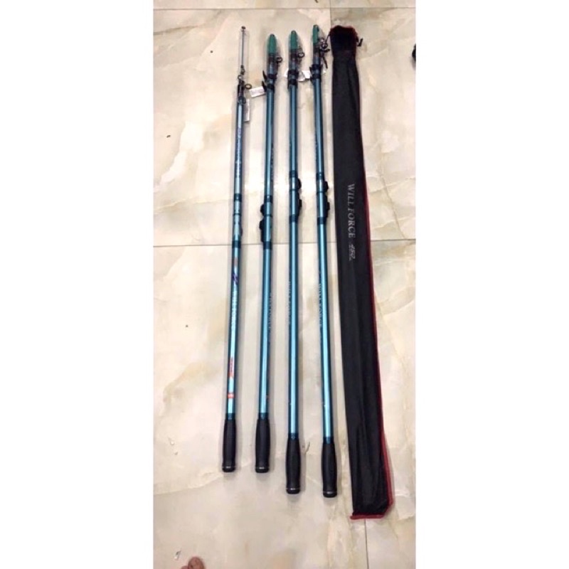Cần câu lục dài 4m5 hàng loại 1 xa bờ GW ngọn xoắn khuyên định vị cần tải cá 20kg y hình hàng chính hãng