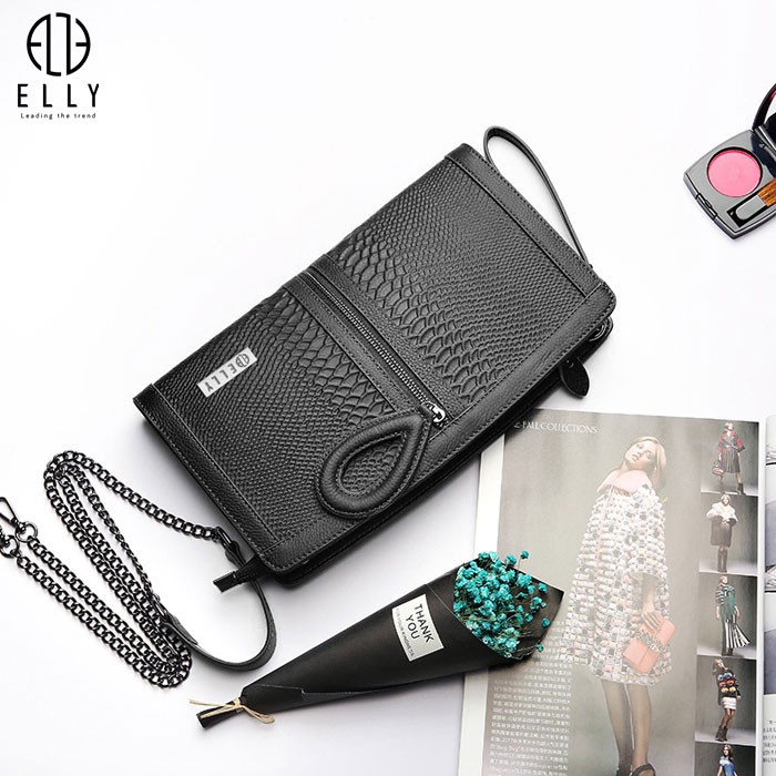 Túi clutch nữ cao cấp da thật ELLY – EC12