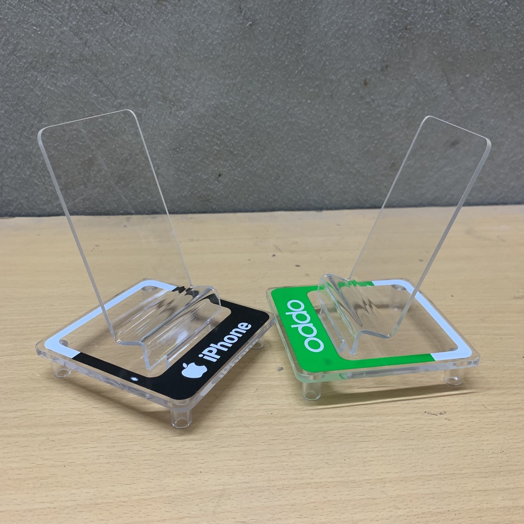 Đế, kệ trưng bày điện thoại Mica cao cấp i.Phone, Samsung, Oppo, Xiaomi, Vivo, Huawei