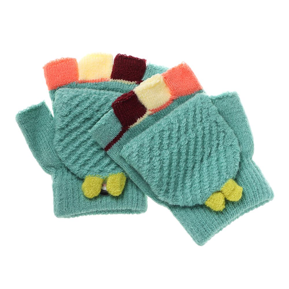 Găng tay hở ngón giữ ấm mùa đông MIHAN1 cho bé