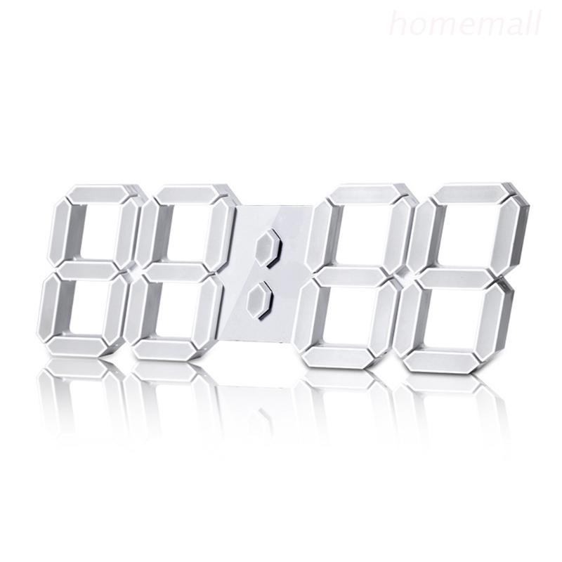Đồng Hồ Treo Tường Kỹ Thuật Số 3D LED Siêu Lớn Có Chức Năng Hẹn Giờ Lớn Cho Nhà Cửa / Văn Phòng / Nhà Cửa / Tại Nhà / Li