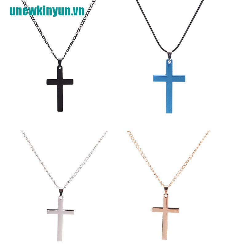 Y●Vòng cổ HìNh Chữ ThậP BằNg ThéP Không Gỉ