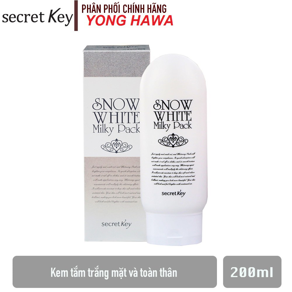 KEM DƯỠNG TRẮNG DA TOÀN THÂN SNOW WHITE MILKY PACK