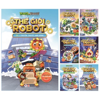 Sách - combo trái cây đại chiến zombie - thế giới robot - hhb