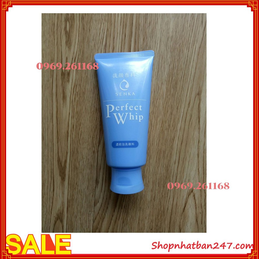 Sữa rửa mặt Shiseido Perpect Whip màu xanh 120g - 100% Authentic