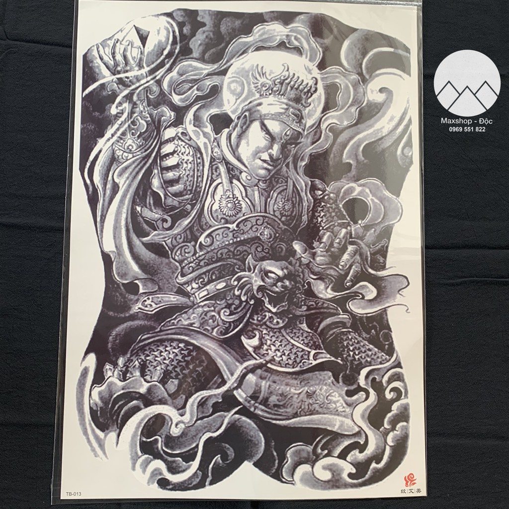 HÌNH XĂM GIẢ TATOO RỒNG PHƯỢNG KÍN LƯNG (Được chọn mẫu)