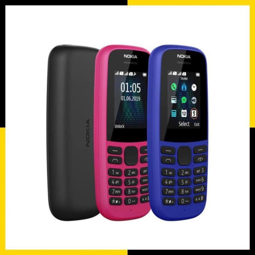 Điện thoại Nokia 105 1 SIM (2019) - Hàng Chính Hãng - Nguyên Seal [ HÀNG TỒN KHO ]