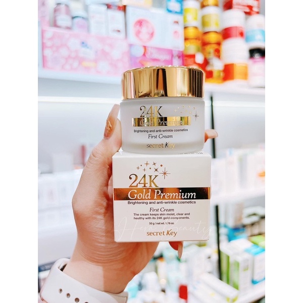 💥💥Kem Dưỡng Phục Hồi Da Chứa Tinh Chất Vàng 24K Secret Key 24K Gold Premium First Cream 50g
