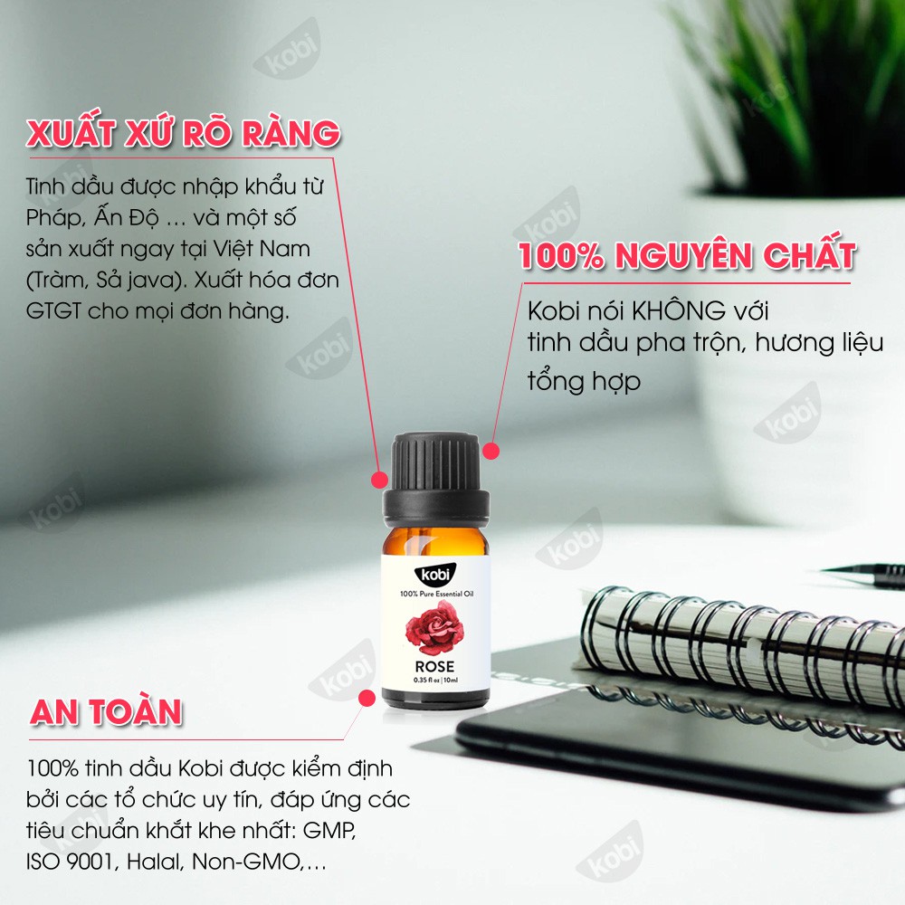 Tinh dầu Hoa Hồng Kobi rose essential oil - 30ml